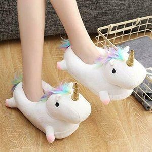 Shoes Unicorn Animal Slippers Woman's White Shoes
